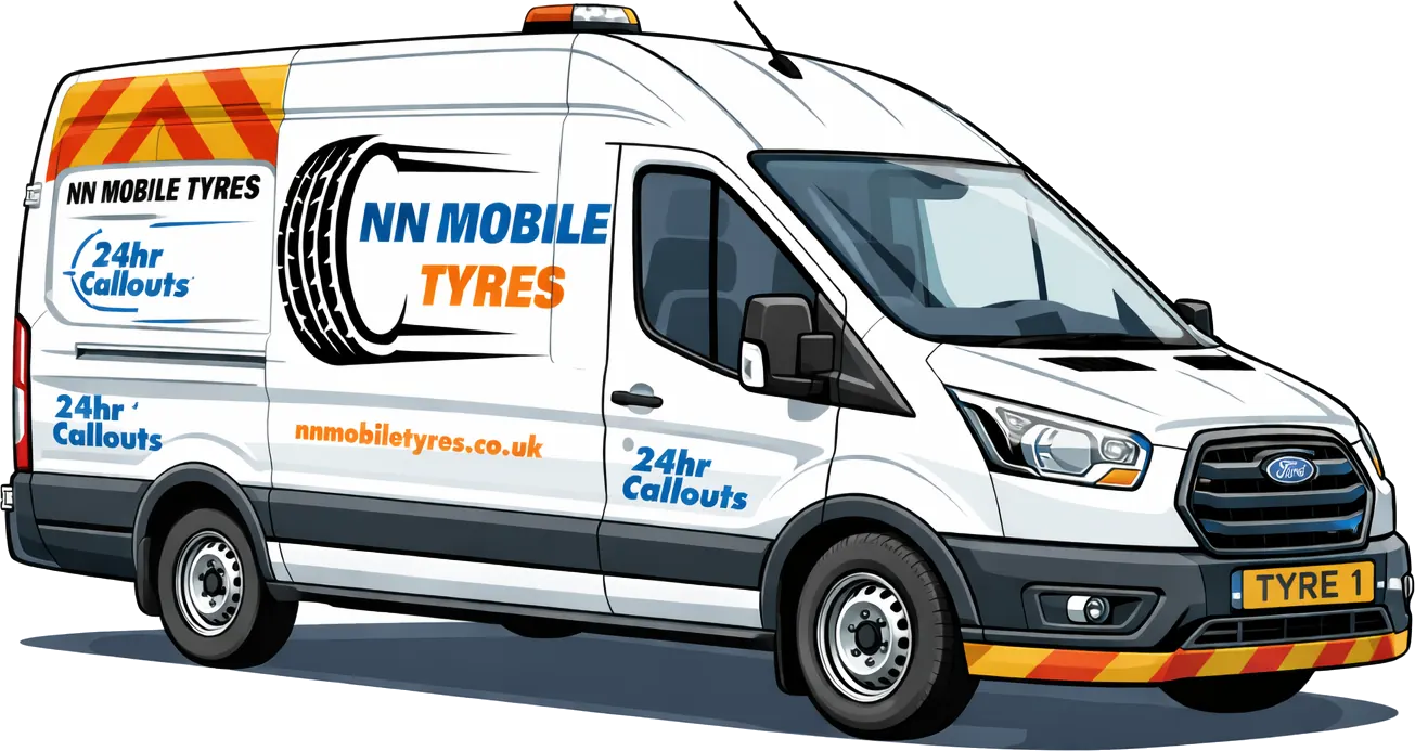 NN Mobile Tyres van — 24/7 mobile tyre fitting service in Oxford, Oxfordshire
